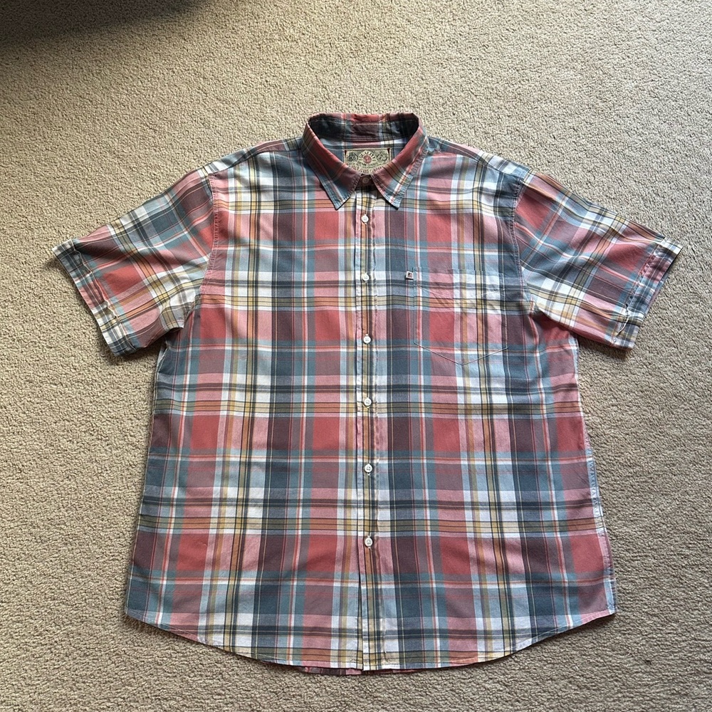 Vintage Ralph Lauren Red and Blue Plaid Casual Shirt